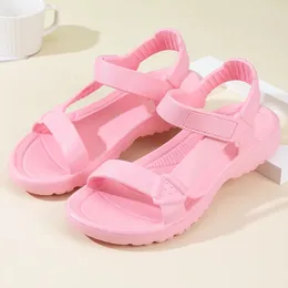 Sandals Trade Flat Summer 2024 Plain Colour Women's Shoes Soft And Comfortable EVA For Women