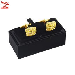 Whole 10Pcs Men's Black Cufflink Box Classicia Jewellery Gift Box Brand Cufflink Package Cases Box 8x4x3cm 3107