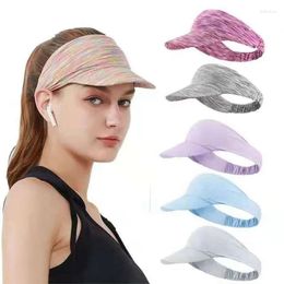 Visors Women Visor Hat Headband Caps Summer Sport Sun Protection Empty Top Men Running Tennis Baseball Cap