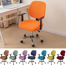 Chair Covers Split Office Cover Computer Saddle Slipcovers Dust Swivel Seat Removable Washable Elastic Slip Case
