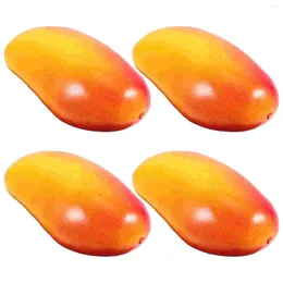 Party Decoration 4 Pcs Foam Simulation Mango Fake Coconut Birthday For Girl Artificial Fruit