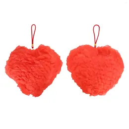 Decorative Figurines Petals Love Heart Porch Light Covers Plastic Easy To Instal Handcrafted Red Lamp Shade Cover For Outdoor