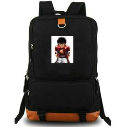 Hajime no Ippo backpack The Fighting daypack Cartoon school bag Print rucksack Leisure schoolbag Laptop day pack