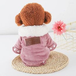 Dog Apparel Cloth Autumn And Winter Pet Warm Fluffy Thick Clothing