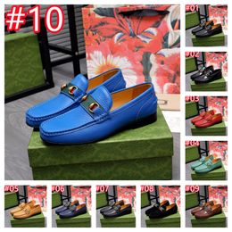 11Style Luxury DRESS SHOES Plus Size 45 Faux LEATHER MEN Wedding SHOES Black Blue Red Brown Slip-on LOAFERS DESIGNER Pointed Toe Flat size 38-45