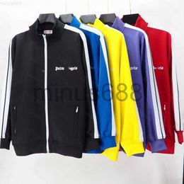 Mens Jackets Angel Pa Casual for Men and Women with Letterstrendy Match Anything Simple Striped Running Coats 6001 Www