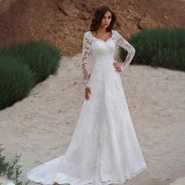 RumningBride 2024 Lace vintage Up Up-Line Vestidos de noiva Apliques de deco