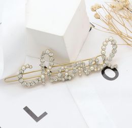 Hair Clips & Barrettes Letter hair card, simple and fashionable temperament, titanium necklace, European and American style, personalized hair card
