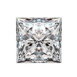 0 15CT-6 0CT2 5mm-10mm Princess Cut D F Color VVS med ett certifikat för att sätta Moissanite Stone 3ex Cut Loose Diamond282w