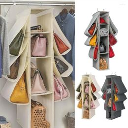 Storage Bags Versatile For Whole Family Space Saving Handbag Hanging Organiser With Heavy Duty Hook 10 Compartments Wardrobe