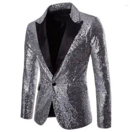Men's Suits Men Sequins Designs Plus Size 2XL Black Velvet Gold Sequined Suit Jacket DJ Club Stage Party Wedding Clothes