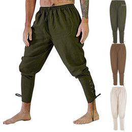 Men's Pants Joggers Men Ankle Belt Drawstring Trousers 2023 Design Fashion Solid Color Slacks Sweatpants