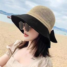 Wide Brim Hats Sun Hat Foldable Floppy Beach Women Summer UV Protect Travel Cap Lady Female Bucket Fisherman