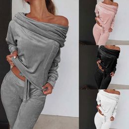 Sweatsuit Spring Outfits Women Sport Suit Zip Up Hoodie Jacket Sweaterpant Running Jogging Workout Casual Set Tracksuit 231222