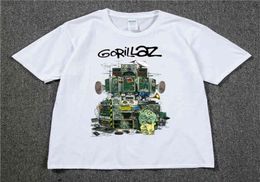Gorillaz t gömlek uk rock grubu gorillazs tshirt hiphop alternatif rap müzik tişört the nownow yeni albüm tshirt pure cotton4018682