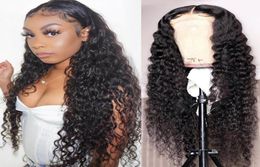 13x4 Lace Front Wig For Black Women Malaysian Curly 360 Frontal Wigs Human Hair Pre Plucked 30 Inch Hd Deep Wave Full8603593