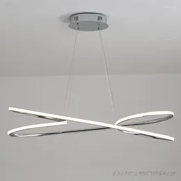 Pendant Lamps Chrome/Gold Plated Finish Modern Led Lights For Livingroom Diningroom Hanging Nordic Lamp Aluminium