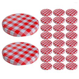 Dinnerware 40 Pcs Accessories For Mason Jar Lids Jam Covers Christmas Canning Jars Wide Mouth Caps Leak-proof Storage