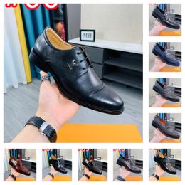 40Model Luxurious Loafers Men Shoes Wedding Best Man Shoe Pointed Toe Genuine Leather Party Formal Dress Designer Shoes Men Original