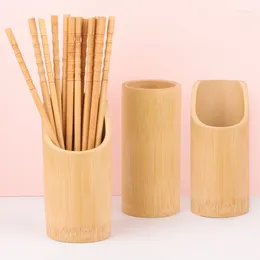 Plates Retro Restaurant Chopstick Barrel Bamboo Sign