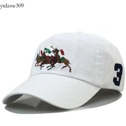 Polo Caps Designers Dad Hat Baseball Cap for Men and Women Famous Brands Cotton Adjustable Skull Sport Golf Curved Sunhat