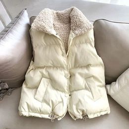 Women's Vests Salt Lamb Hair Vest Korean Short Loose Versatile Fashion Coat 2023 Winter Trendy Casual Comfortable Wear