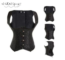 Sexy Corset Red Black Waist Corsets and Bustiers Steampunk Plus Size Lace Corset Cuero Sexy Lingerie 6XL SX0326452959