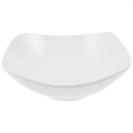 Bowls 2 Pcs Square Bowl With Raised Legs Organiser Bathroom Decorations Ceramic Pallet Utility Tray Cereal Salad Ketchup