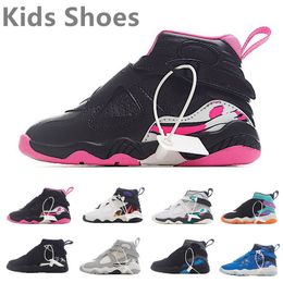 2024 Kids Shoes Athletic Outdoor Designer Sneaker Child Olive Aqua Playoffs Center Star Chrome Red Black Pink Platinum Baby Girls Boys Kid Trainers Sports Sneakers