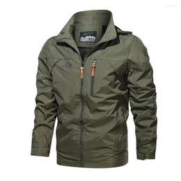 Men's Jackets 2024 Fashion Spring Men Windbreaker Military Tactical Outerwear Waterproof Pilot Coat Outdoor Hooded Jacket
