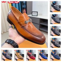 40styleLoafers Men Shoes Wedding Dress Fashion Designer Best Man Shoe Handmade Luxury Genuine Leather Shoes Men Original