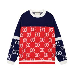 2023 mens sweater crew neck sweaters classic Embroidery paris style causal Oversize Macaron colors sweatshirts