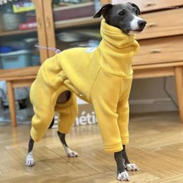 Dog Apparel Greyhound Clothes Four-legged Warm Winter Jumpsuits Fleece For Small Medium Large Whippets Italian Greyhounds