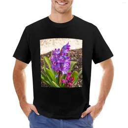 Men's Polos Pink Hyacinth. T-Shirt Short Sleeve Mens T Shirts Casual Stylish