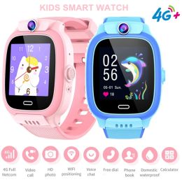 Y36 4G Kids Smart Watch Sim Chiama Chiama VOCE Chat SOS GPS LBS WiFi Posizione Alarmante A allarma Smartwatch Boys Girls per iOS Android