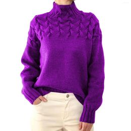 Women's Sweaters 2023 Korean Style Luxury Clothing Sweater Turtleneck Casual Long Sleeve V Neck Solid Loose Chunky Knit Pullover Tops