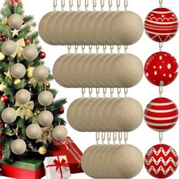 Christmas Decorations Paper Mache Balls 3.15 Inch Unpainted Empty Ball Ornaments Craft Supplies