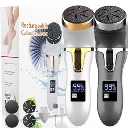 LED Electric Pedicure Foot Grinder Vacuum Cleaner Portable File Callus Remover Dead Skin Care Tools Trimmer Exfoliating Sander 231222