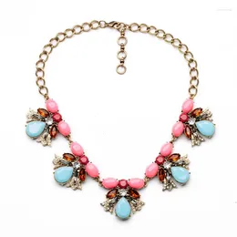 Pendant Necklaces Trendy Jewelry Accessories Friendly Major Suit Pink String Of Beads Blue Drops Water Necklace