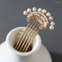 Hair Clips 1pc Simulated Pearl Pins And Comb For Women Flowers Combs Wedding Bridal Party Jewellery Gift Accessories