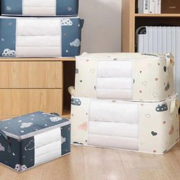 Storage Bags Household Visual Folding Packing Bag Quilt Clothes Moisture Dust Proof Duvet Blanket Sorting Large Capacity 50L