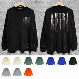 Amirs Men's Hoodies designer High Street splash paint mens womens amirs hoodies embroidery shirt embroidery hoodie size S/M/L/XL/XXL VNB5