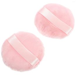 Makeup Sponges 2 Pcs Loose Powder Puff Powderpuff Sponge Puffs Applicator For Face Cotton Foundation