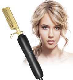 Hair Straighteners Straightener Electric Straightening Comb Heating Straight Styler Corrugation Curling Iron Curler 2210265426748