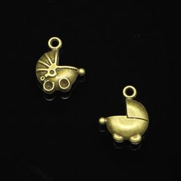 67pcs Zinc Alloy Charms Antique Bronze Plated 3D baby carriage buggy pram Charms for Jewellery Making DIY Handmade Pendants 16 13mm235T