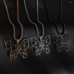 Pendant Necklaces Aesthetic Butterfly Necklace For Women Stainless Steel Jewelry Gold Color Neck Chain Wedding Gift Wholesale 2023