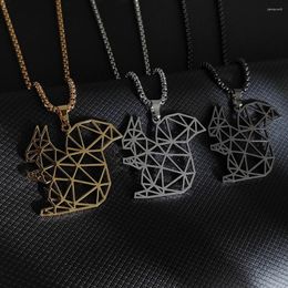 Pendant Necklaces Stainless Steel Anime Cute Cartoon Squirrel Pendants Children Chain Choker Fashion Necklace For Women Jewellery Gifts