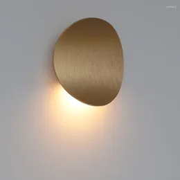 Wall Lamp Modern LED Indoor Lamps Home Decor Gold Black White Light Living Room Background Corridor Bedroom Sconce