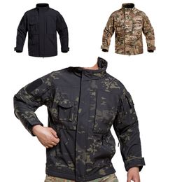 Outdoor Softshell Jacket Hunting Shooting Airsoft Gear Clothing Tactical Camo Coat Combat Clothing Camouflage NO05-233