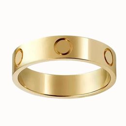 Gold band ring stainless steel Unisex love couple rings men women designer screw 3CZ stones rings Jewellery for lovers Lady gift 4 5288k